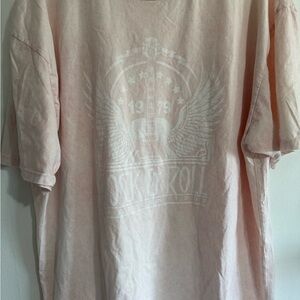 Rock & Roll Graphic Pink T-Shirt